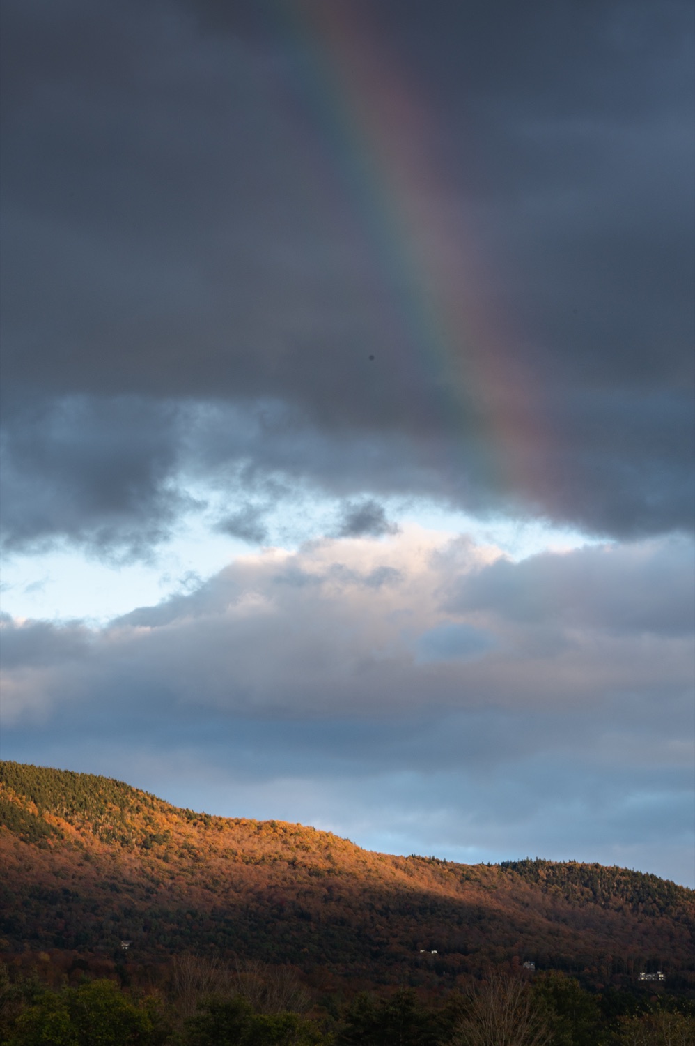A rainbow over the landscape